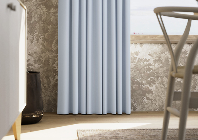 Menton, Cloud Blue - Made to Measure Curtains - Image 5